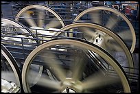 Detail of winding machine. San Francisco, California, USA