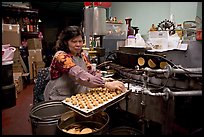 Fortune cookie factory on Ross Alley, Chinatown. San Francisco, California, USA (color)