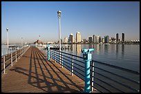 Binoculars, pier, and skyline, Coronado. San Diego, California, USA