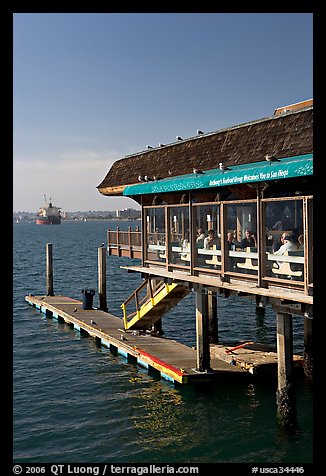 Antony seafood restaurant. San Diego, California, USA (color)