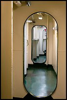 Corridor, USS Midway. San Diego, California, USA (color)