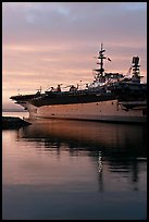 USS Midway, the longest serving aircraft carrier. San Diego, California, USA