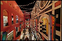 Horton Plaza shopping center, designed by Jon Jerde. San Diego, California, USA (color)