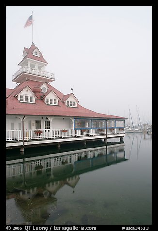 Historic Coronado Boathouse. San Diego, California, USA