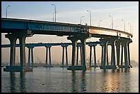 San Diego-Coronado Bay Bridge, early morning. San Diego, California, USA