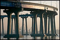 Pilars of the Bay Bridge, Coronado. San Diego, California, USA (color)