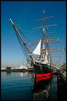 Star of India, the world's oldest active ship, Maritime Museum. San Diego, California, USA ( color)