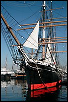 Iron-hulled 1863 ship Star of India, Maritime Museum. San Diego, California, USA