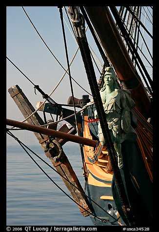 Prow of the HMS Surprise, Maritime Museum. San Diego, California, USA