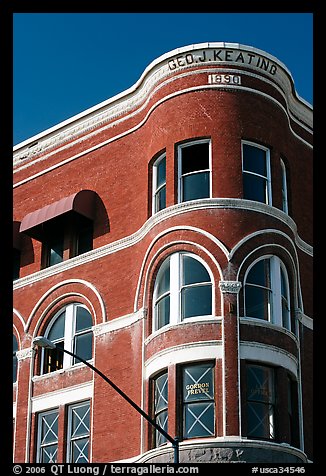 Keating building, Gaslamp quarter. San Diego, California, USA