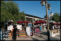 Store selling colorful mexican clothing, Old Town. San Diego, California, USA (color)