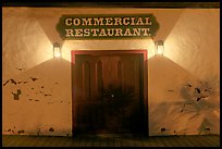 Facade and lights, Old Town State Historic Park. San Diego, California, USA (color)