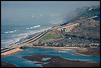 Coastal highway, early morning. La Jolla, San Diego, California, USA