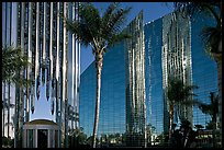 Bell Tower, Crystal Cathedral and reflections. Garden Grove, Orange County, California, USA