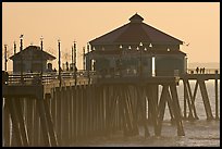 Huntington Pier, late afternoon. Huntington Beach, Orange County, California, USA (color)