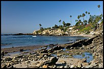 Tidepool and Rockpile Beach. Laguna Beach, Orange County, California, USA (color)