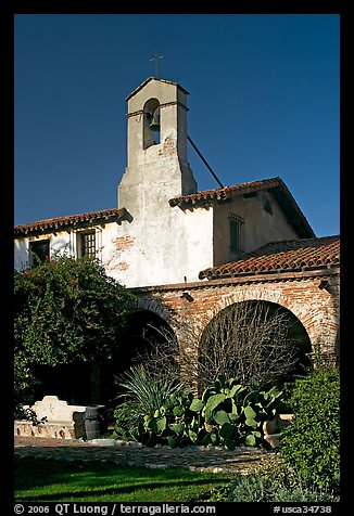 Bell tower. San Juan Capistrano, Orange County, California, USA (color)