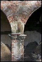 Main courtyard arches. San Juan Capistrano, Orange County, California, USA ( color)