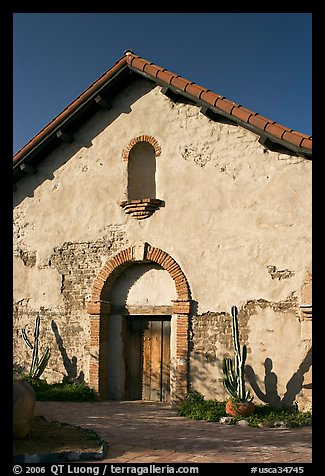 Soldiers barracks. San Juan Capistrano, Orange County, California, USA (color)