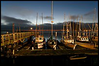 Harbor at dusk. Morro Bay, USA