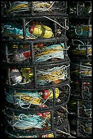 Crab traps close-up. Morro Bay, USA