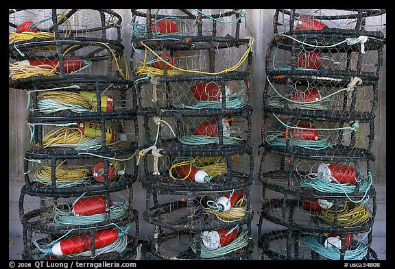 Crab traps. Morro Bay, USA (color)