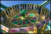 Spinning wheel ride, Beach Boardwalk. Santa Cruz, California, USA ( color)