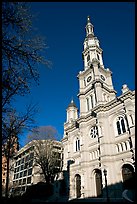 Cathedral of the Blessed Sacrament, afternoon. Sacramento, California, USA (color)