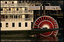 Paddle Wheel of the steamer  Delta King. Sacramento, California, USA