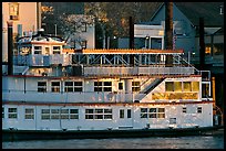 Last light on the Spirit of Sacramento riverboat. Sacramento, California, USA