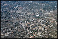 Aerial view of downtown. San Jose, California, USA (color)