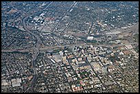 Aerial view of downtown. San Jose, California, USA (color)