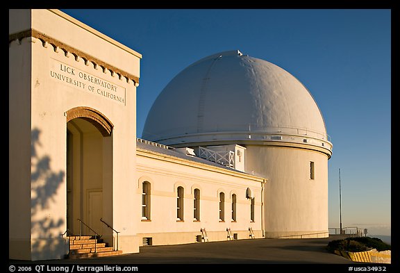 Lick obervatory, late afternoon. San Jose, California, USA (color)