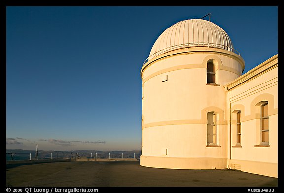 Lick obervatory, late afternoon, Mount Hamilton. San Jose, California, USA