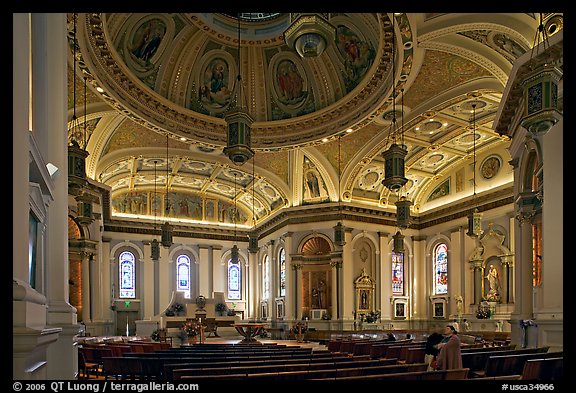 Interior of Cathedral Saint Joseph. San Jose, California, USA