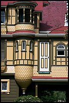 Door to nowhere. Winchester Mystery House, San Jose, California, USA (color)