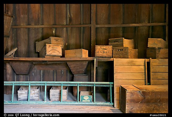 Fruithouse interior. Winchester Mystery House, San Jose, California, USA