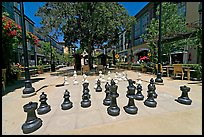 Giant Chess set. Santana Row, San Jose, California, USA