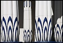 Columns of the Rosicrucian  Egyptian Museum. San Jose, California, USA (color)