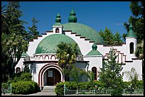Planetarium in moorish style, Rosicrucian Museum. San Jose, California, USA (color)