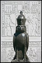 Egyptian wwl and bas-reliefs, Rosicrucian Park. San Jose, California, USA