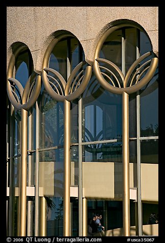 Center for performing arts detail. San Jose, California, USA (color)