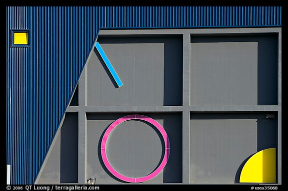 San Jose Repertory Theater building detail. San Jose, California, USA (color)