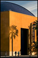 Tech Museum of Innovation wall and dome. San Jose, California, USA (color)