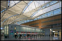 San Francisco International Airport interior. California, USA (color)