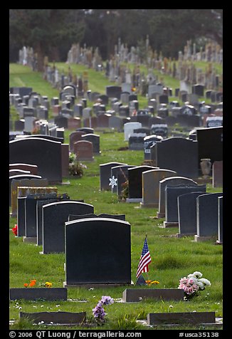 Memorial Park, Colma. California, USA