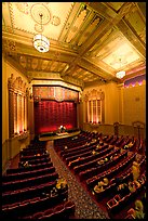 Stanford Theater in Art Deco style. Palo Alto,  California, USA ( color)