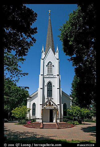 Church of the Nativity, mid-day. Menlo Park,  California, USA (color)