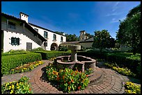 Court of Abundance, Allied Arts Guild, afternoon. Menlo Park,  California, USA ( color)