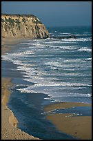 Waves and cliffs, Scott Creek Beach. California, USA